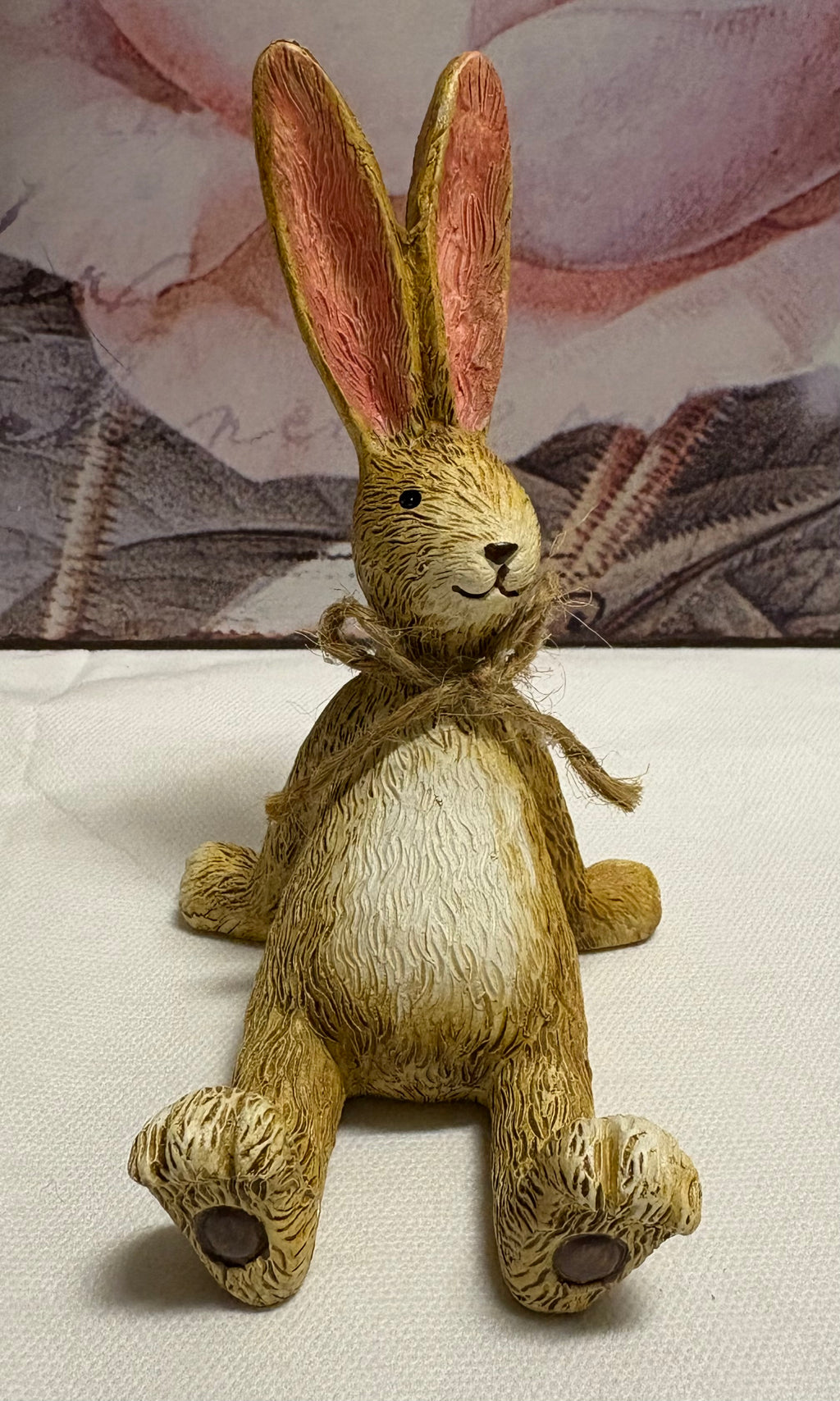 Sitting Laid Back Bunny Resin Figure