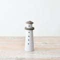 Wooden White Light House Deco, 15cm