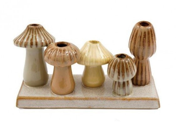 Mushroom 5 Stem Vase, 19cm