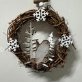 White Winged Owl Mini Hanging Wreath - 2 Designs
