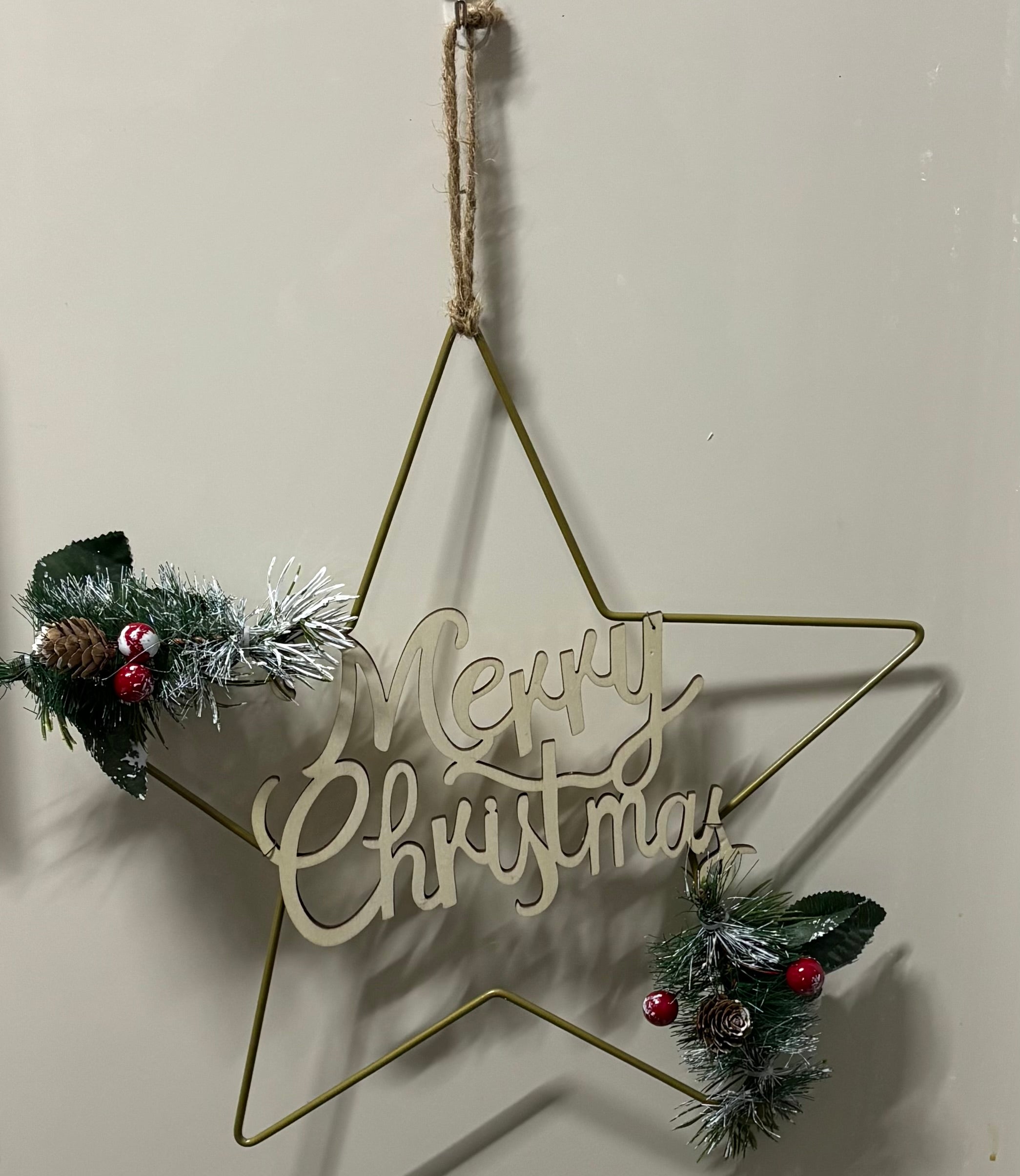Merry Christmas Star Hanging Christmas Decoration