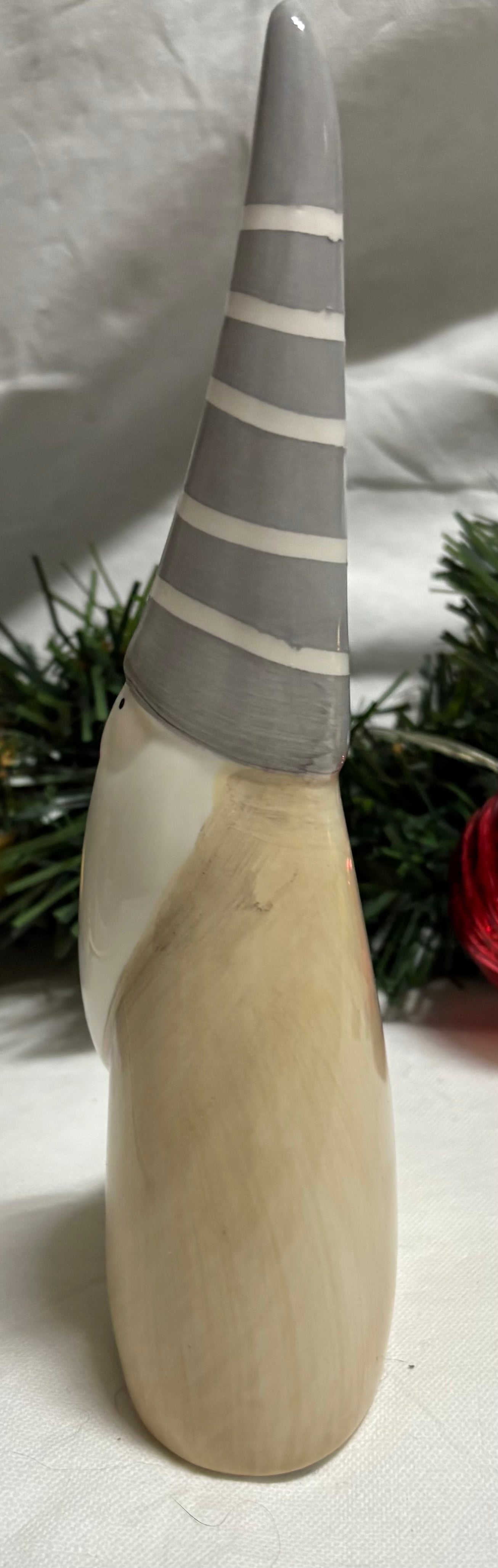Triangle Ceramic Santa in Beige - 2 Sizes