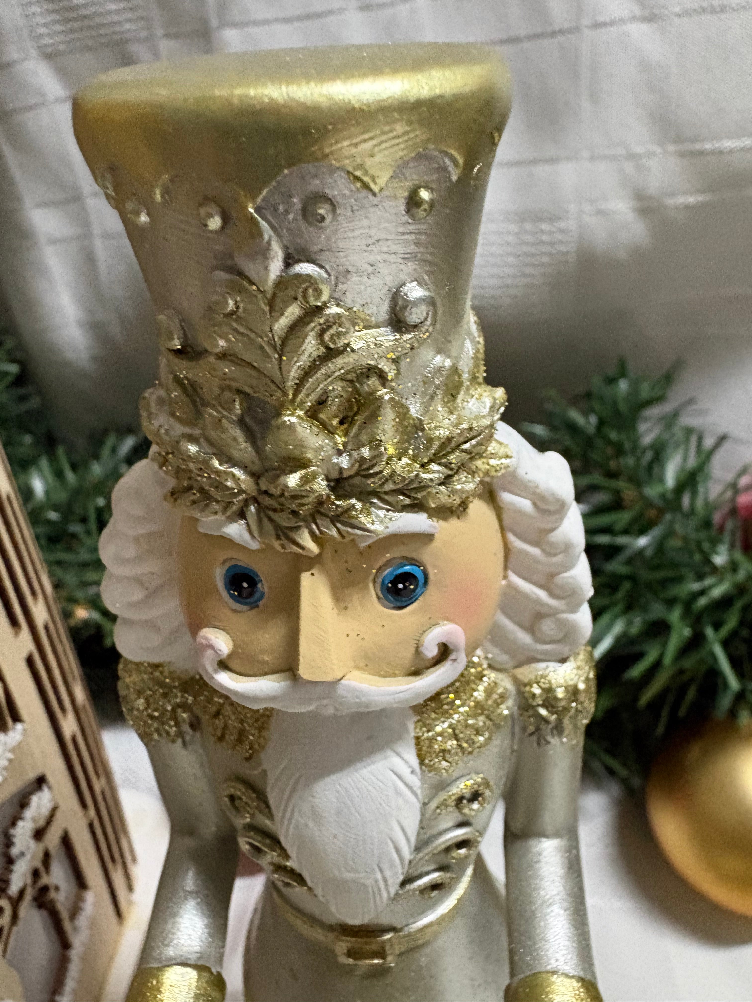Pair of Nutcracker Soldier Christmas Ornaments