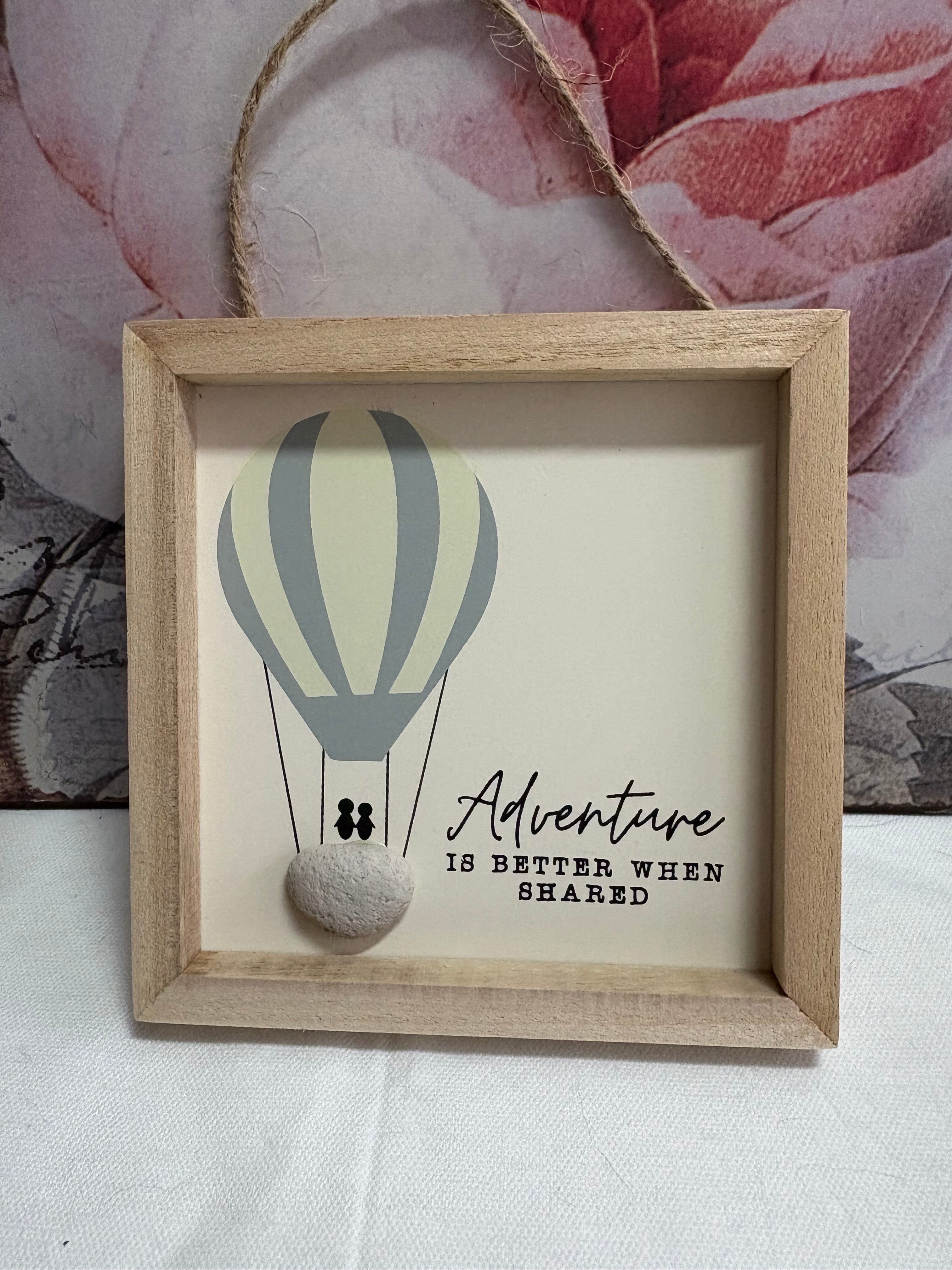 Wooden Frame Adventure is Better When Shared 13cm