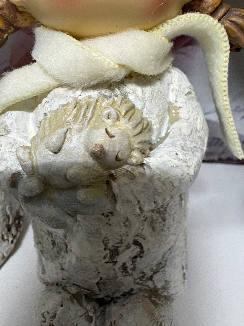 Pair of Boy and Girl with Animals Resin Figures
