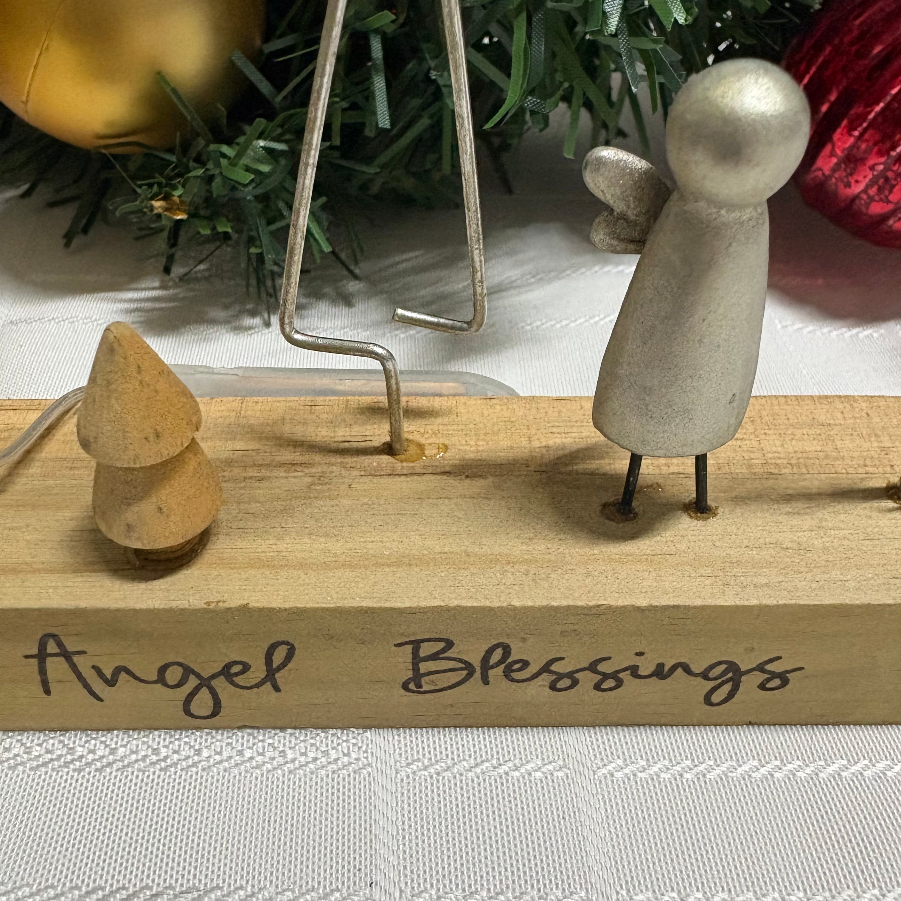 Angel Blessings LED Light Up Ornament