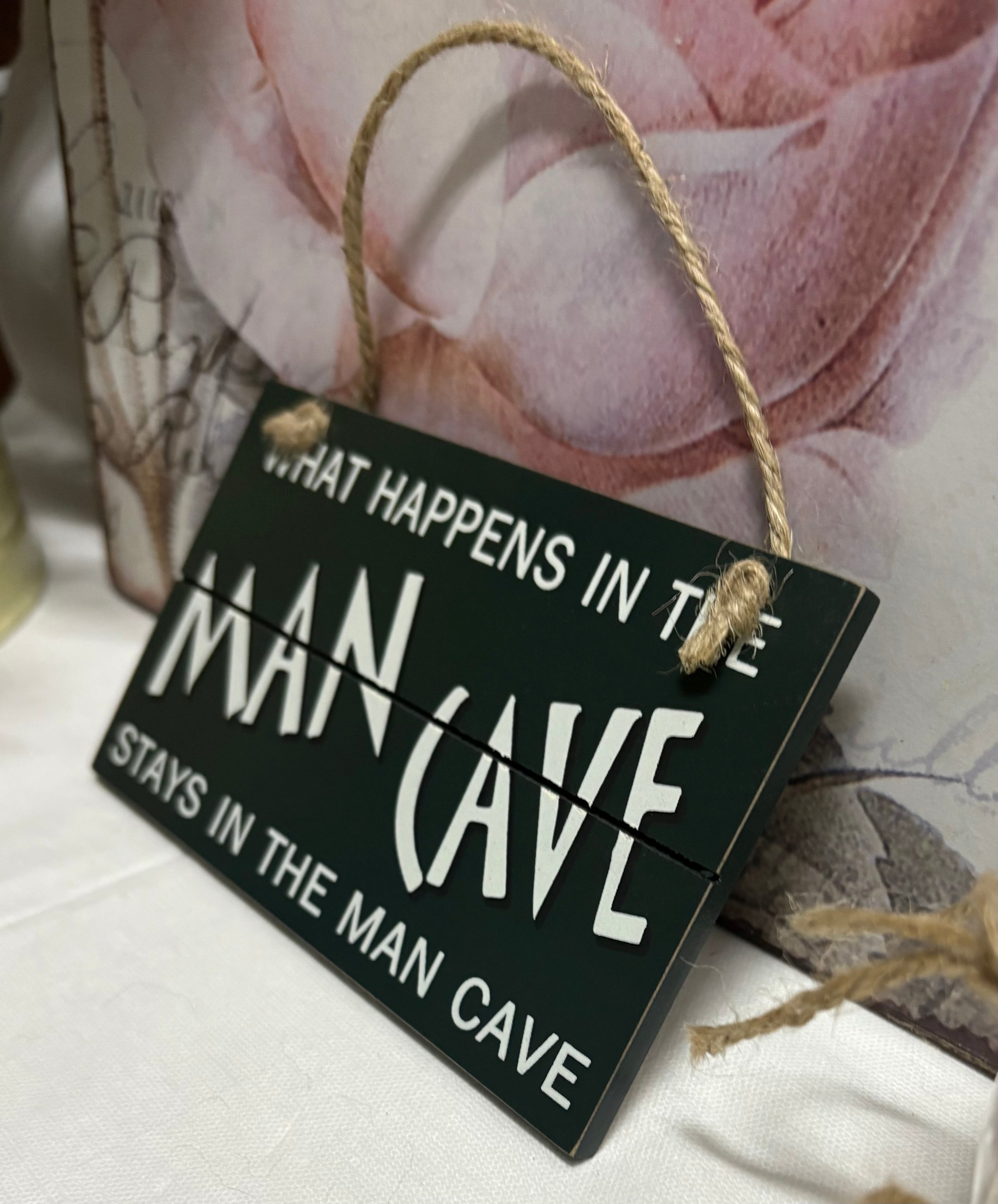 Wooden Man Cave Sign
