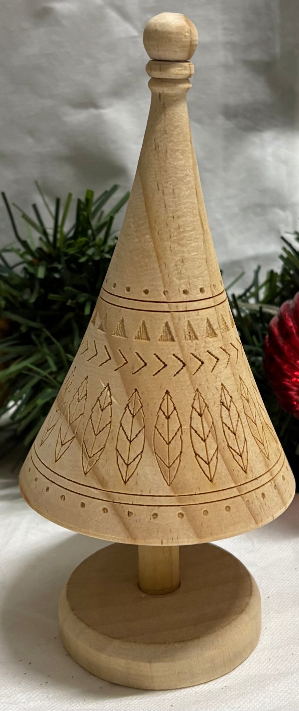 Wooden Carved Decorative Tree - 2 Sizes