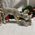 Nudging Deer Mother & Baby Resin Ornament