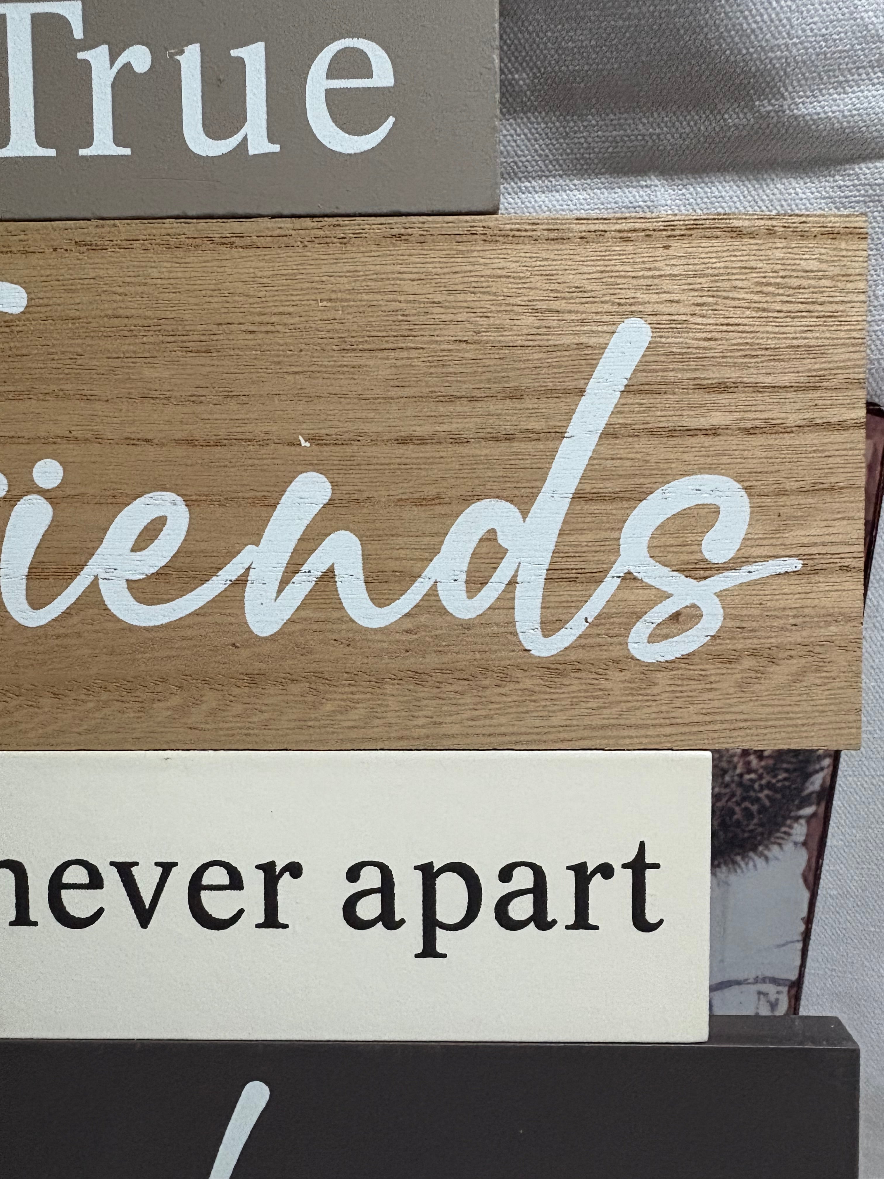 True Friends Never Apart Plaque