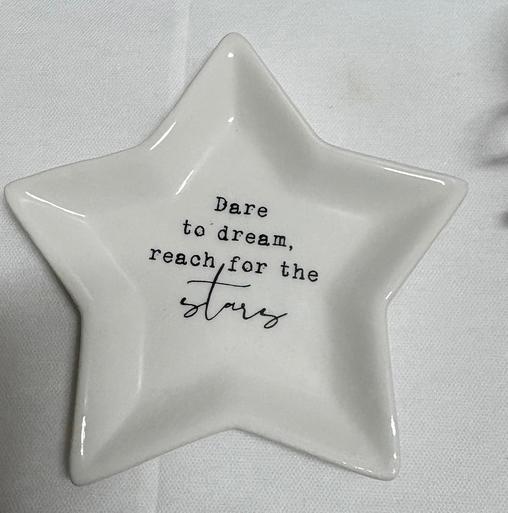 Dare to Dream Star Shaped Trinket Dish