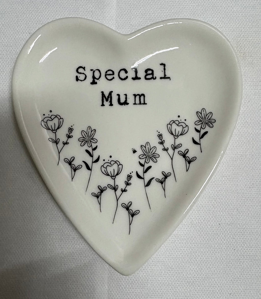 Special Mum Heart Shaped Trinket Dish