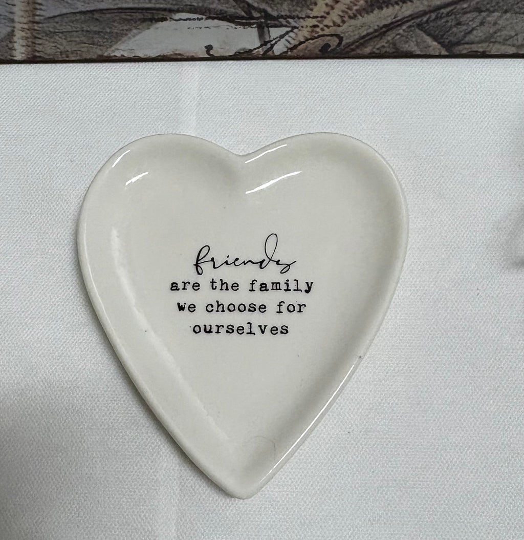 Friends & Family Heart Shaped Trinket Dish