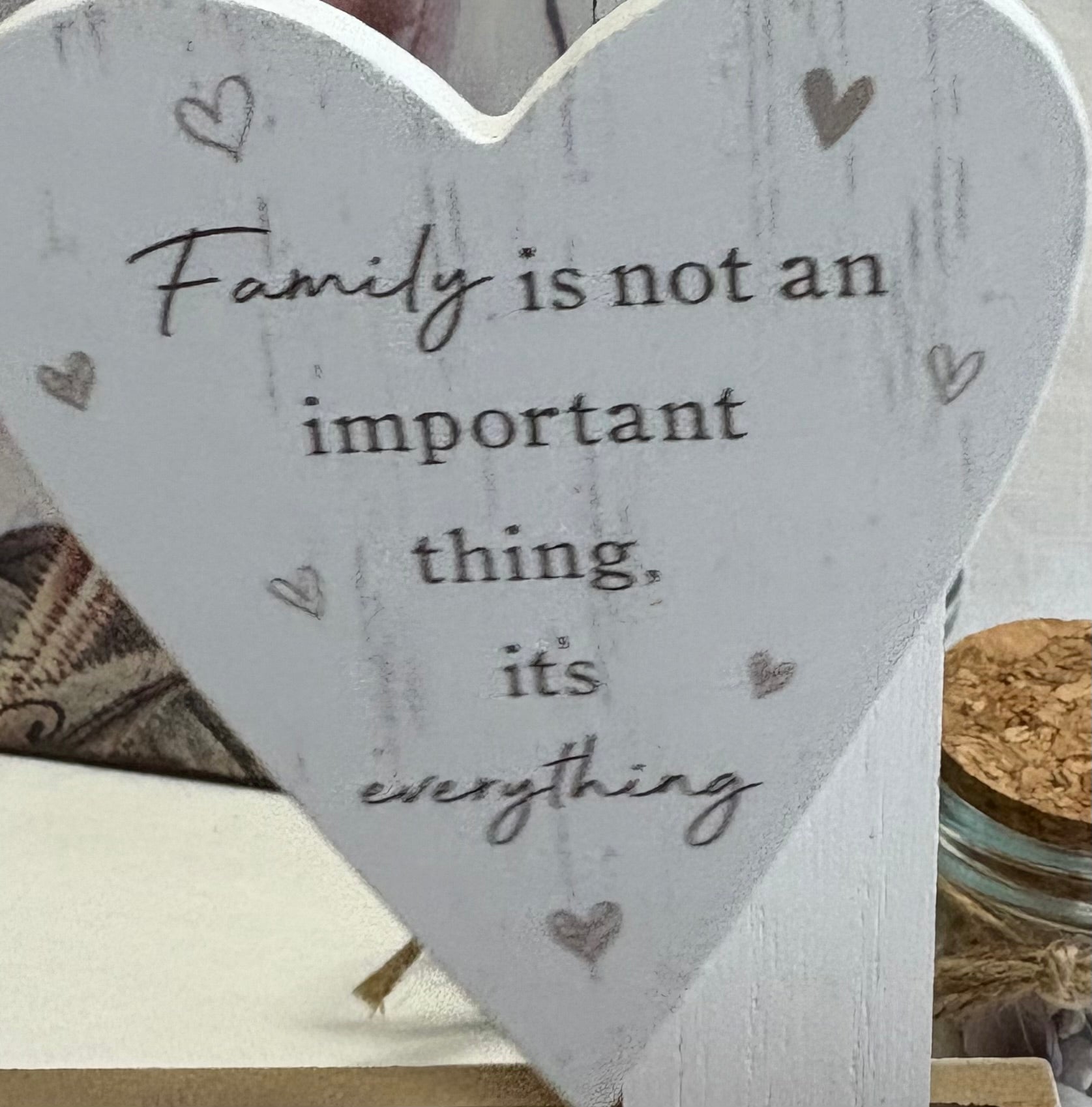 Family Hanging Heart Signs, 11cm - 6 designs