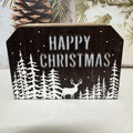 Happy Christmas Wooden LED Block Sign Ornament