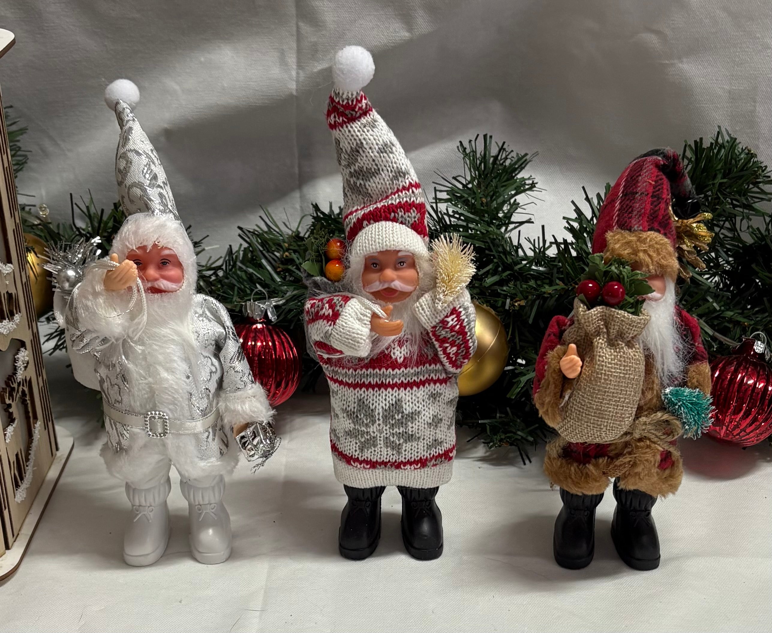 Santa Figure Christmas Decoration - Choice of Design