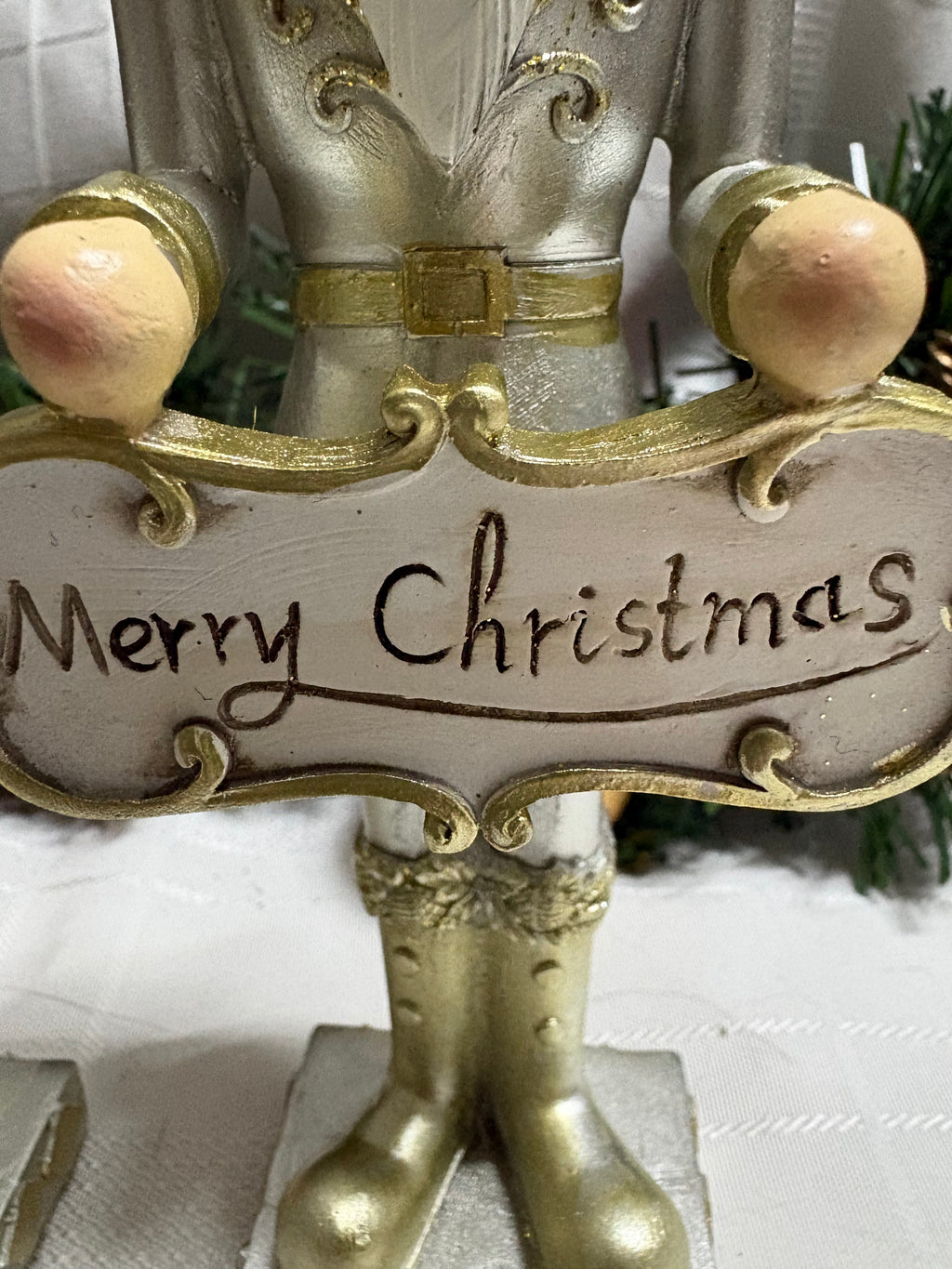 Pair of Nutcracker Soldier Christmas Ornaments