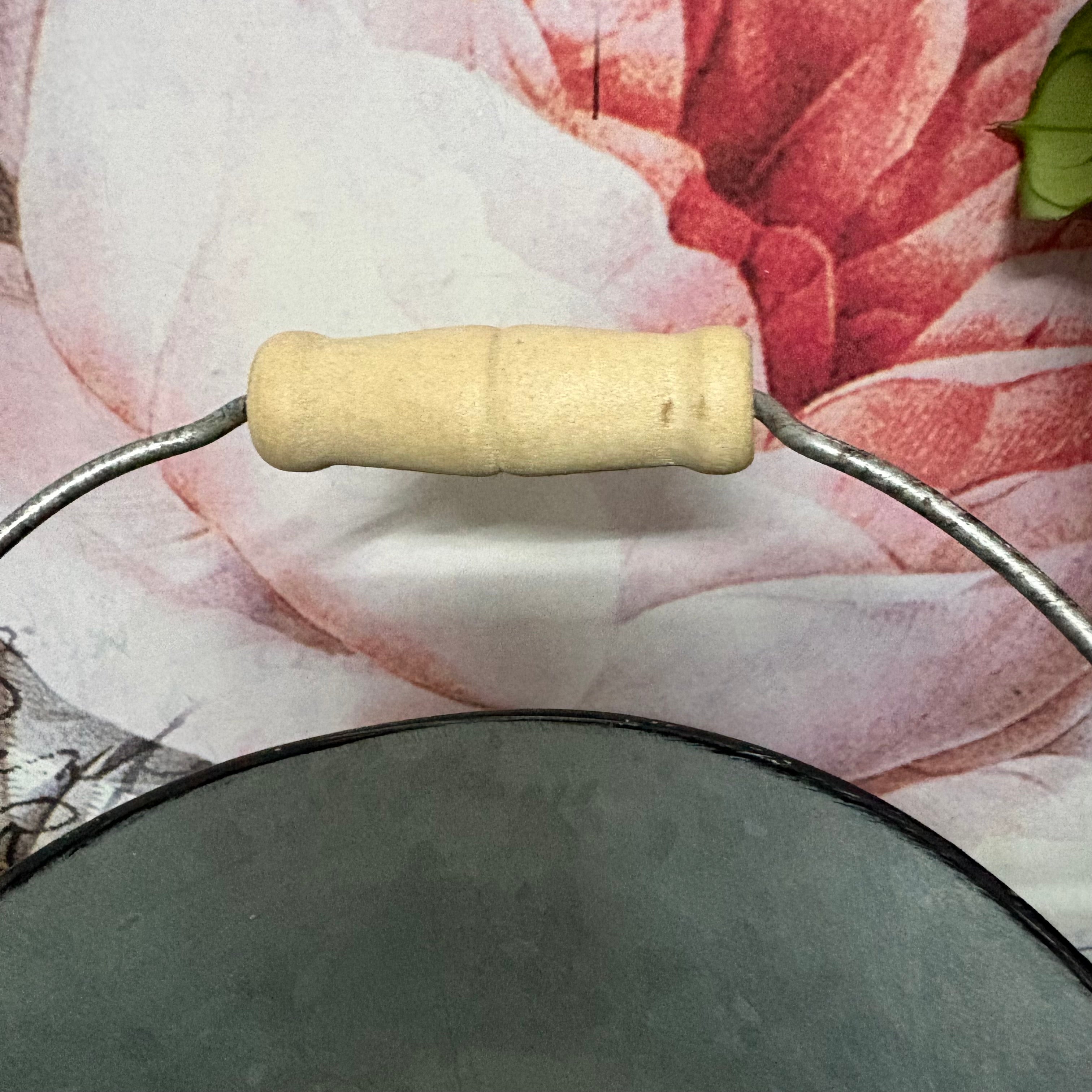 Pumpkin Patch Metal Bucket Planter