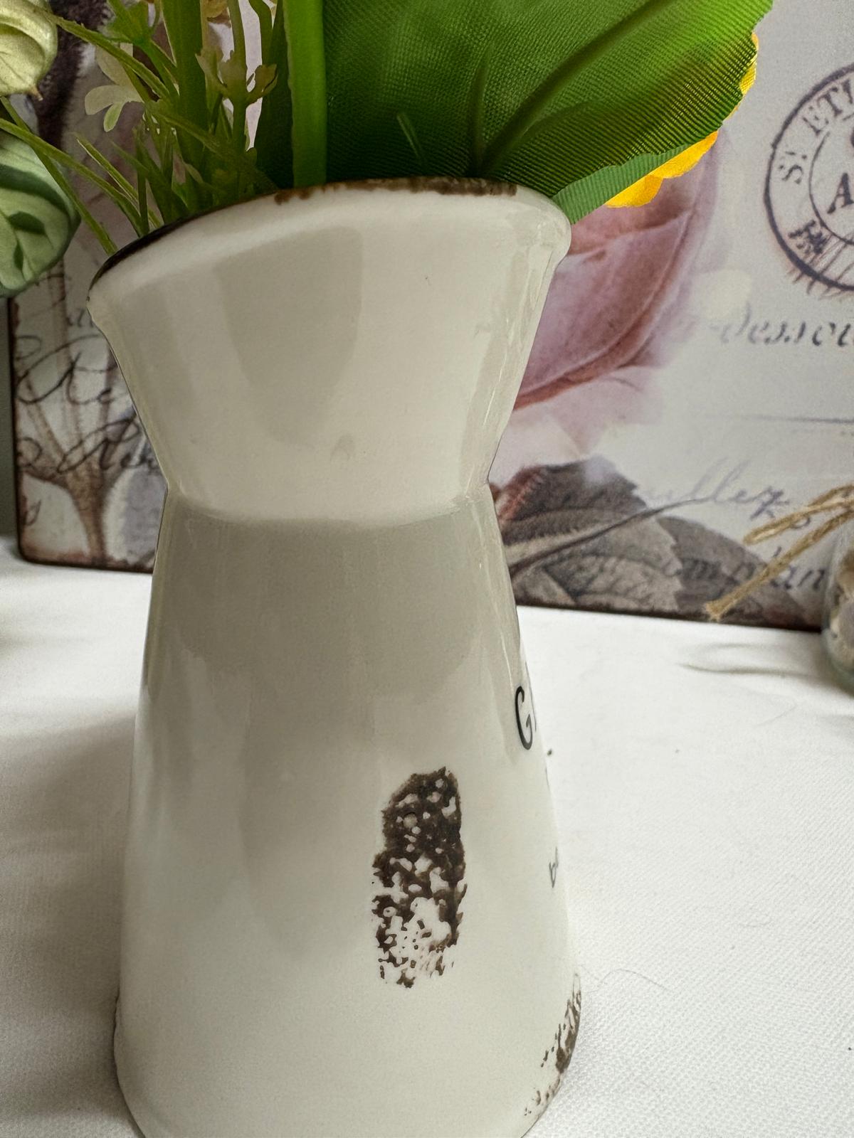 Ceramic Garden Jug, 13cm
