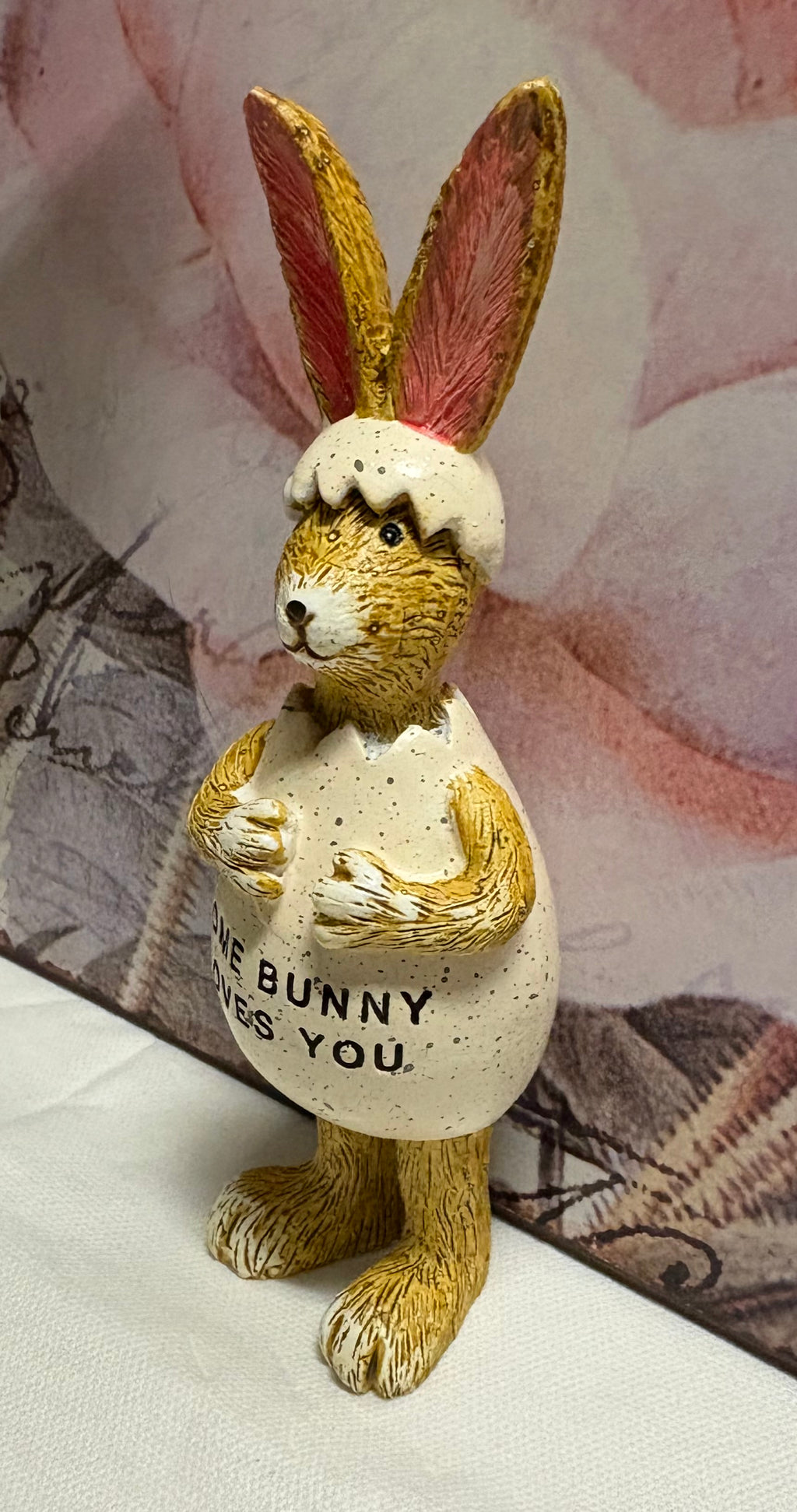 Some Bunny Loves you Bunny in Egg Standing Resin Figure