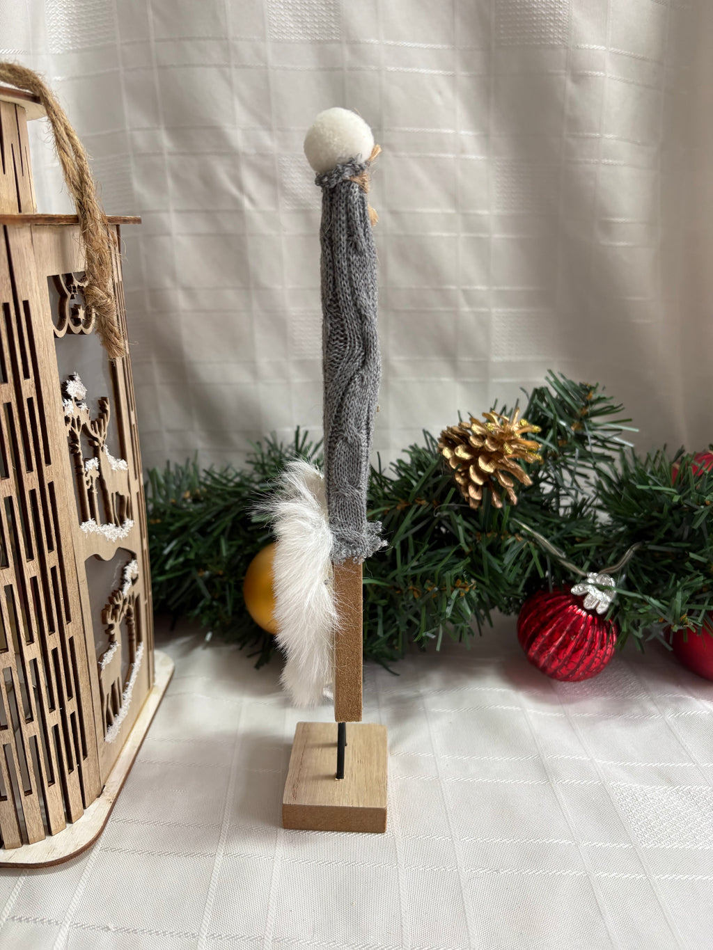 Standing Wooden Gonk Ornament
