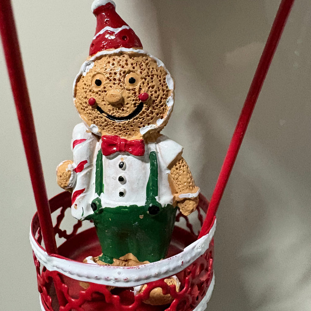Metal Hot Air Balloon Hanging Christmas Decoration