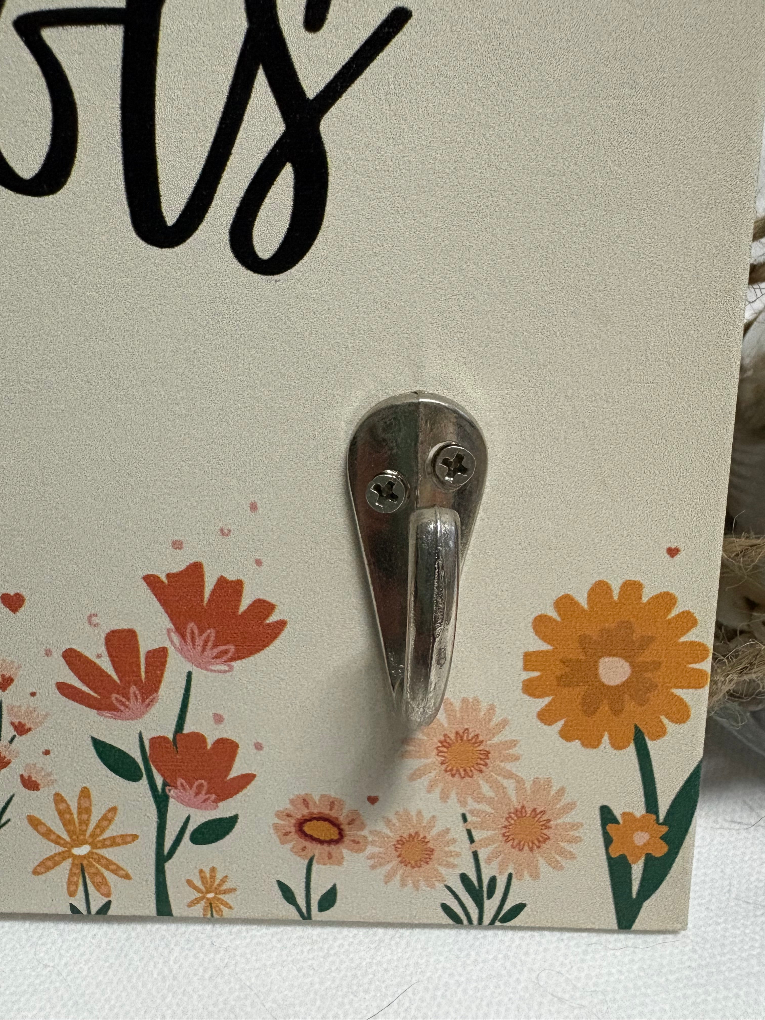 Gardening Tools And Hook Sign, 29.5cm