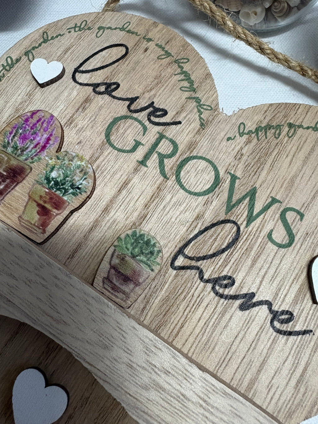 Love Gardening Gardener Hanging 3D Wooden Sign - 3 Designs