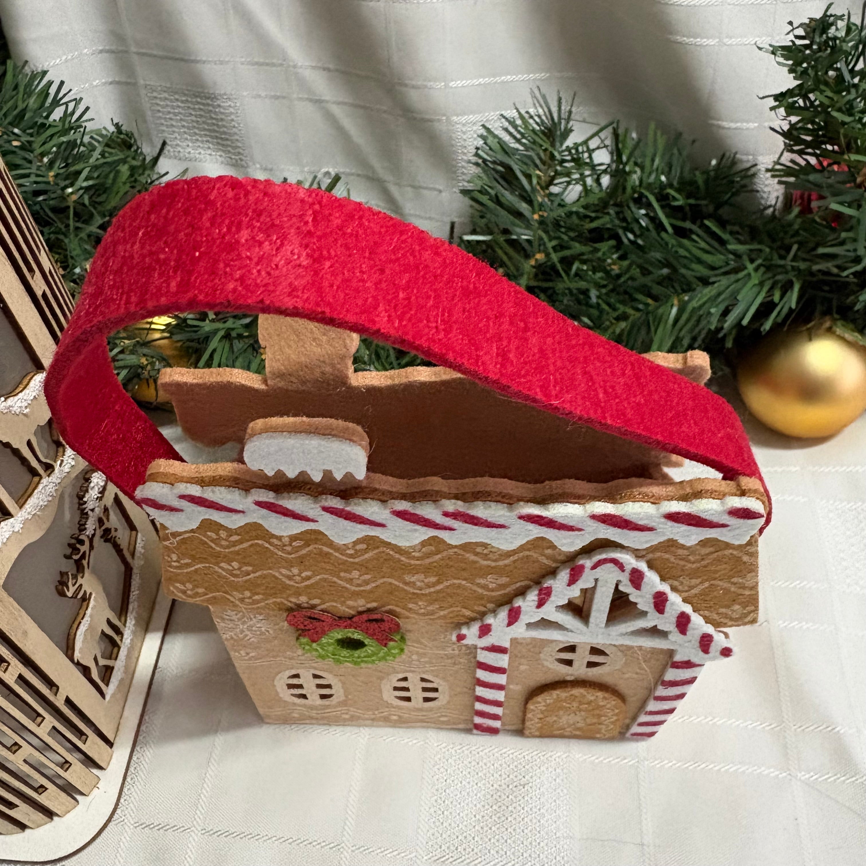Gingerbread House Felt Bag