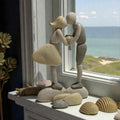 Boy and Girl Pebble Ornament