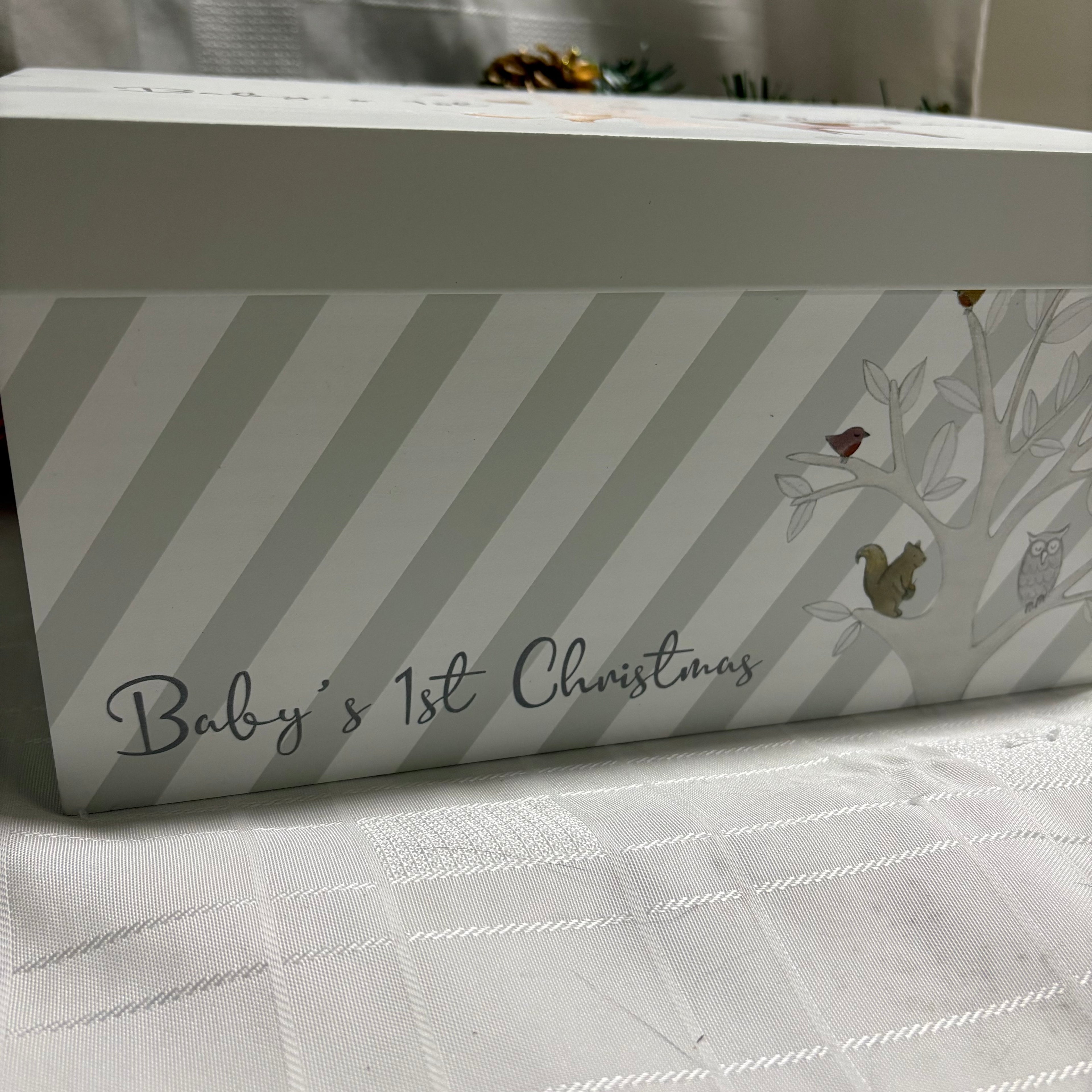 Baby’s First Christmas Wooden Gift Box