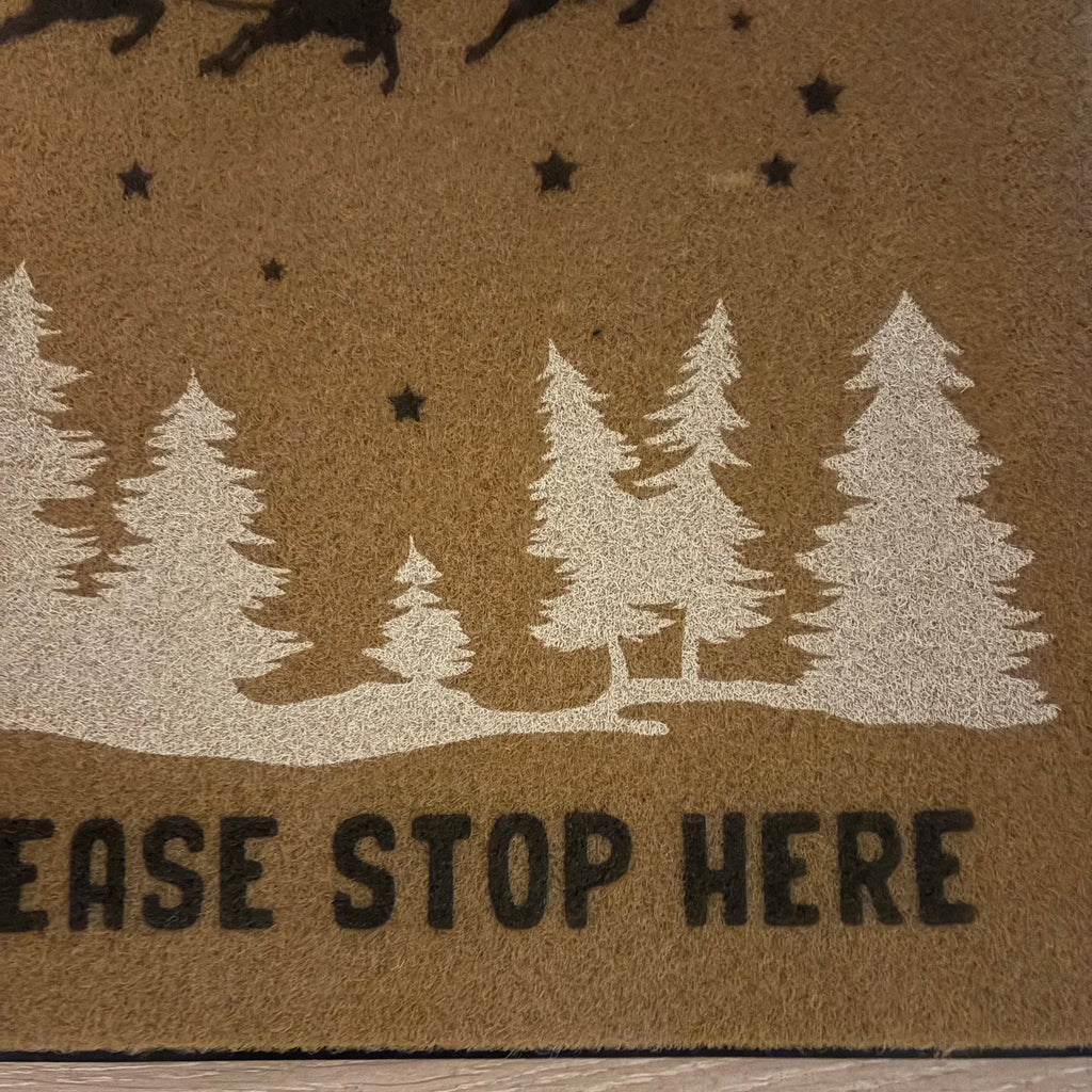 Santa Please Stop Here Doormat