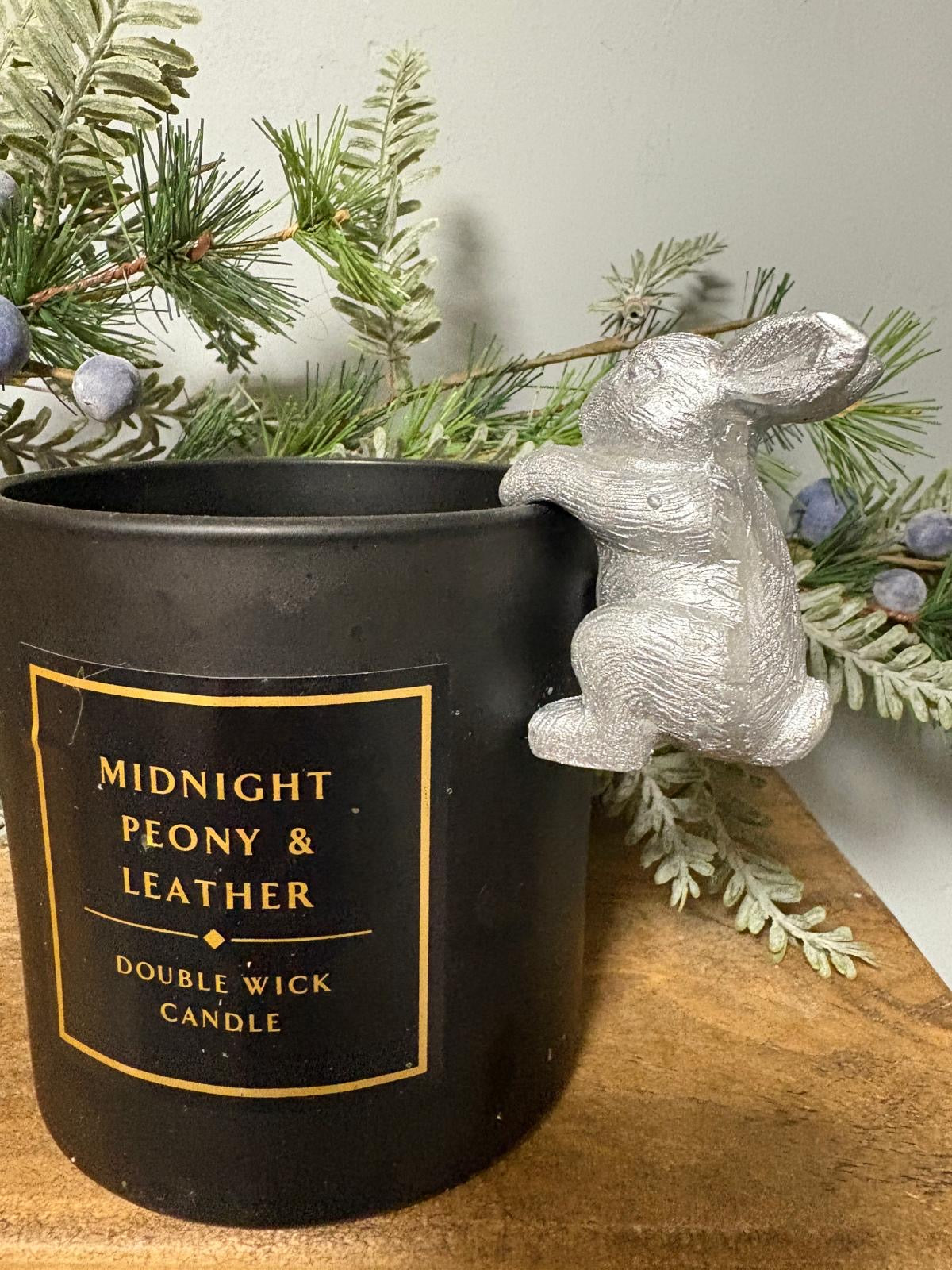 Silver Rabbit Pot Hanger - Decorative Ornament