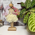 Standing Wooden Fairy with Heart Ornament