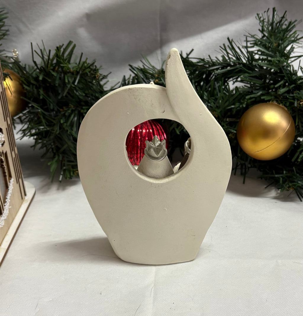 Modern Nativity Christmas Resin Ornament