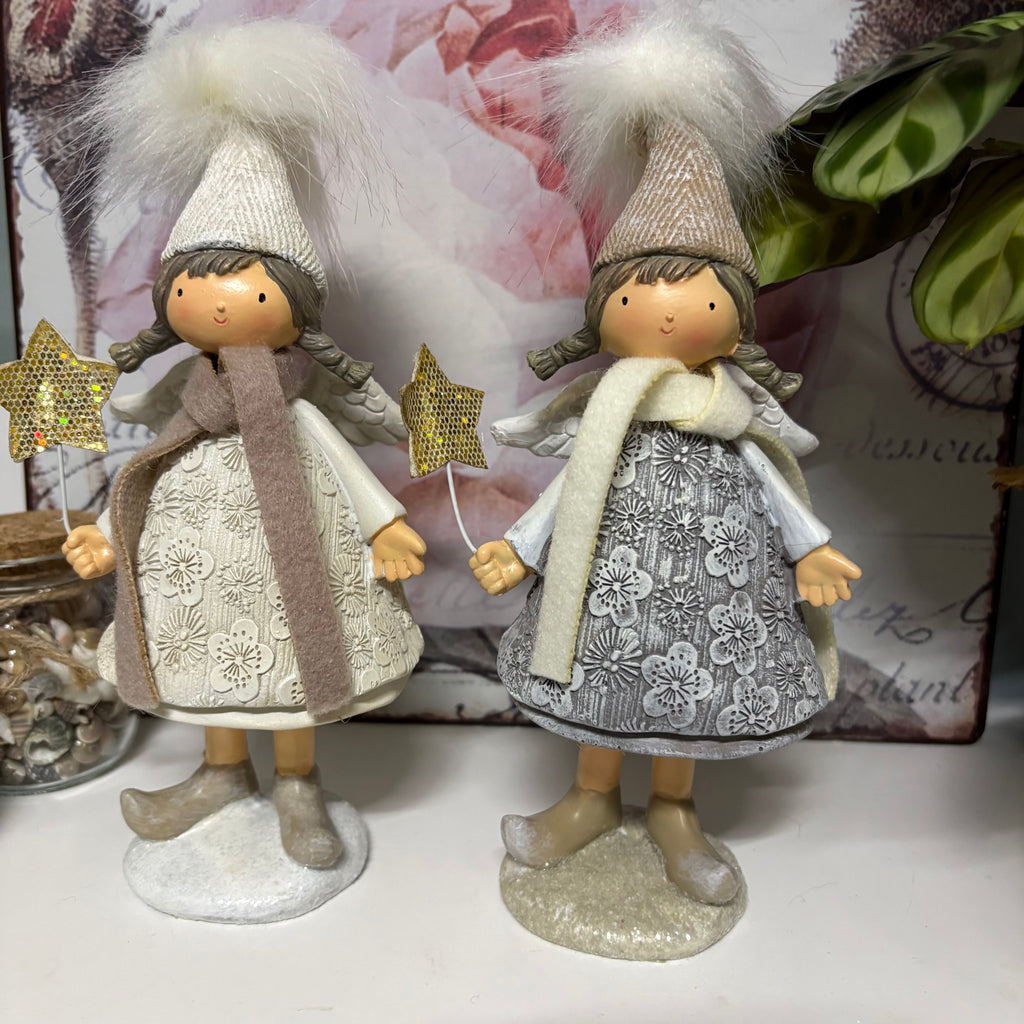 Pair of Resin Angel Ornaments