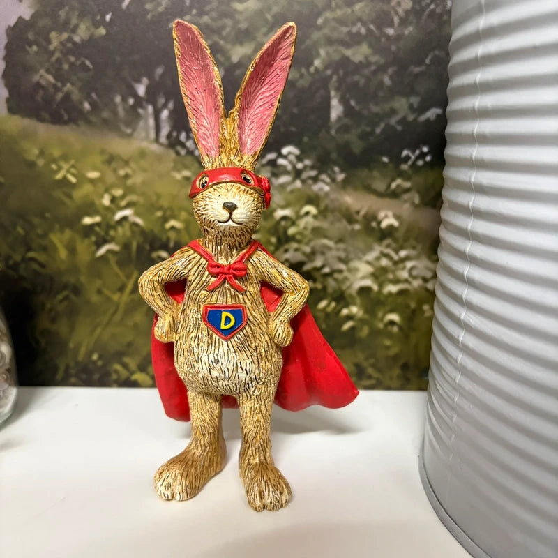 Super Daddy Standing Bunny Figure