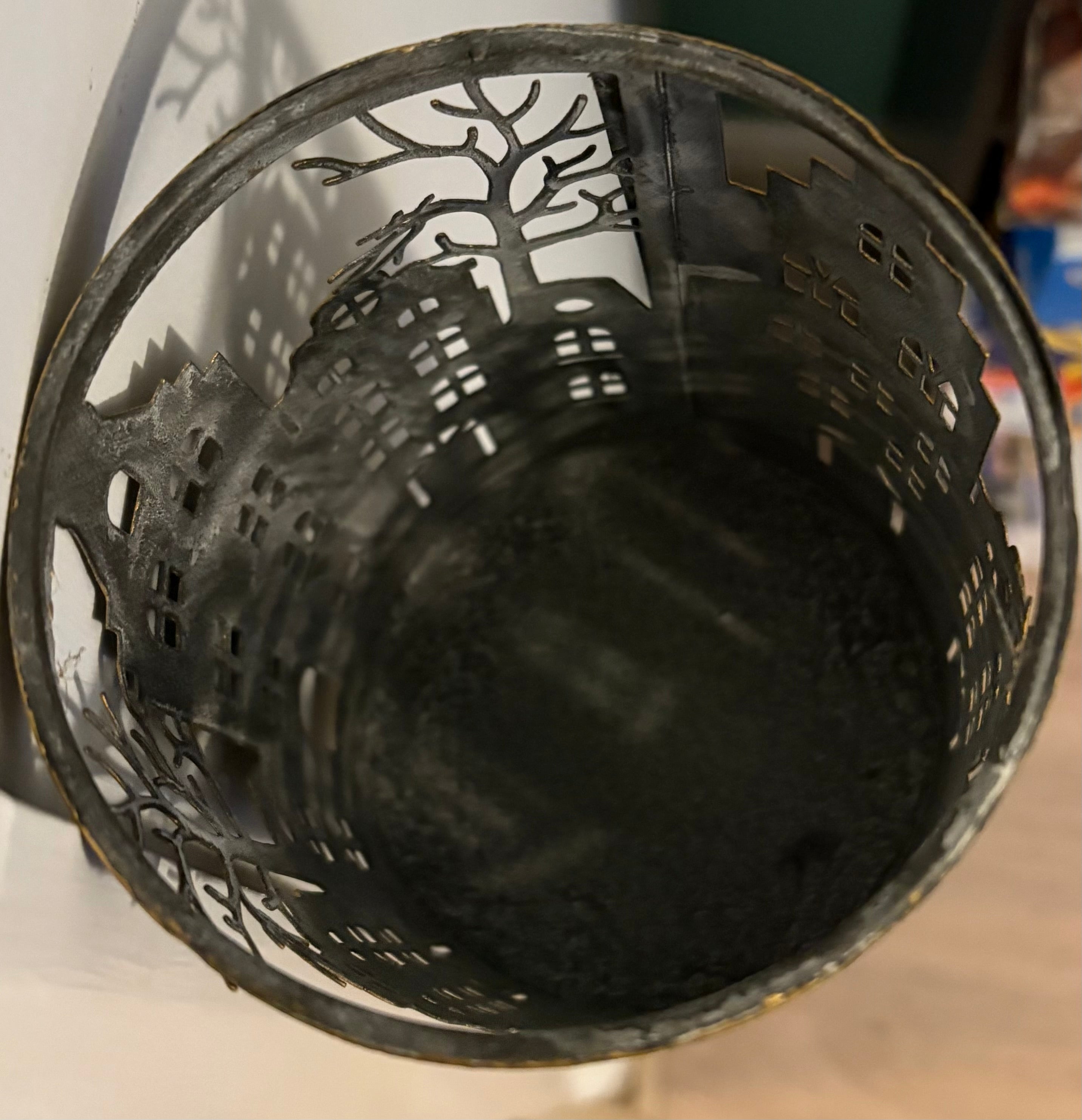 Metal House Cut Out Lantern Stake - 2 Sizes