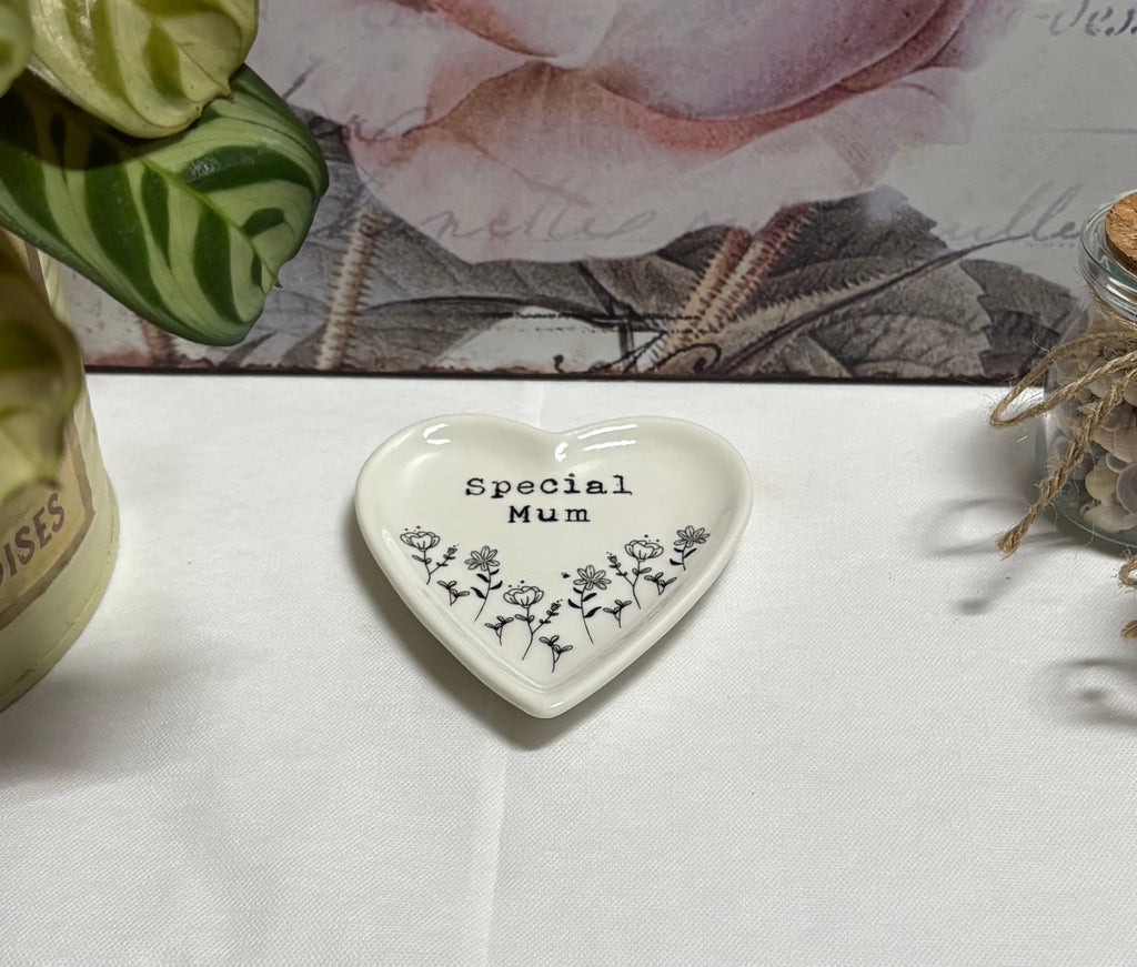 Special Mum Heart Shaped Trinket Dish