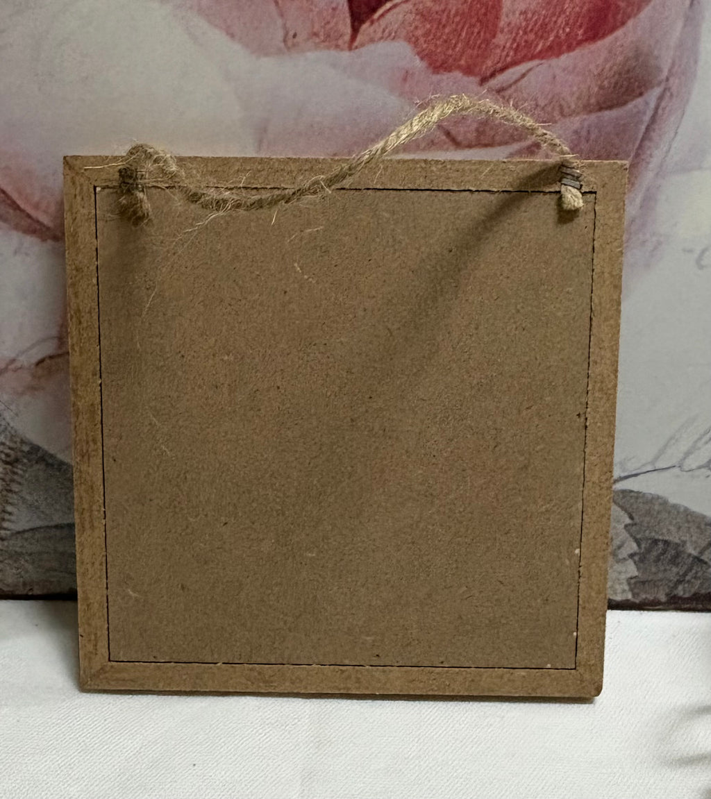 'Tweet Hearts' Box Framed Sign, 12cm