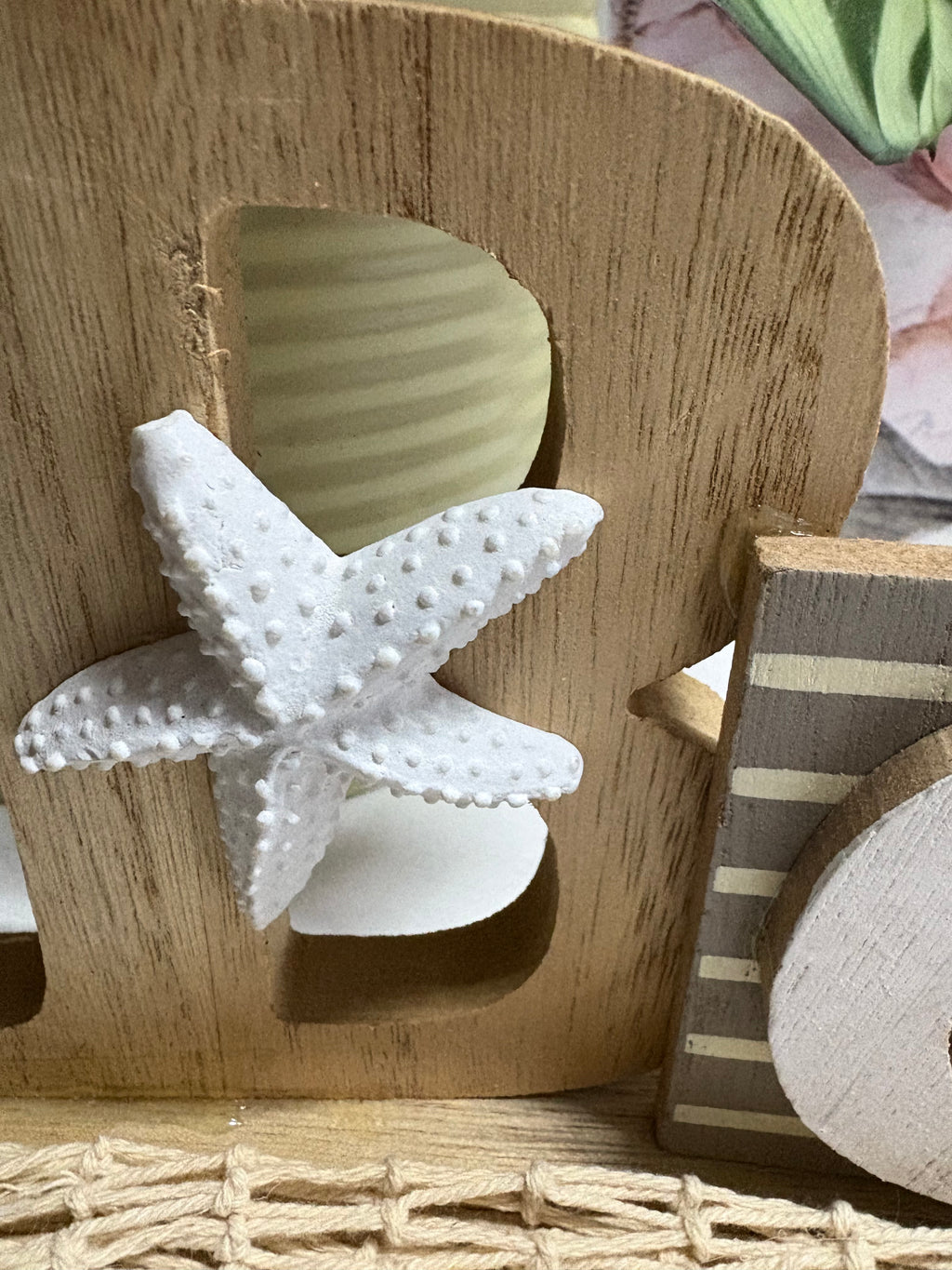 Wooden Beach Sign