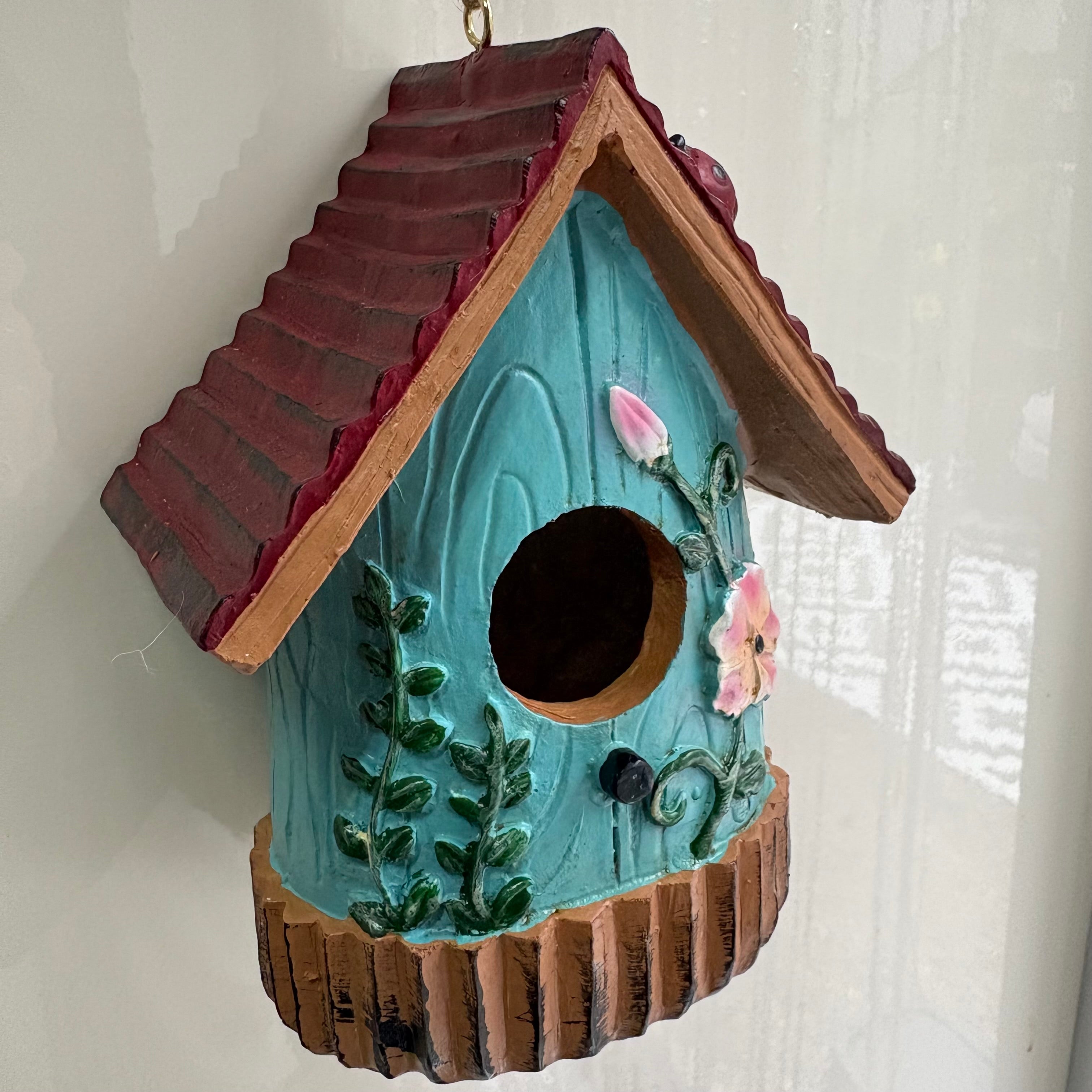 Hanging Resin Bird House