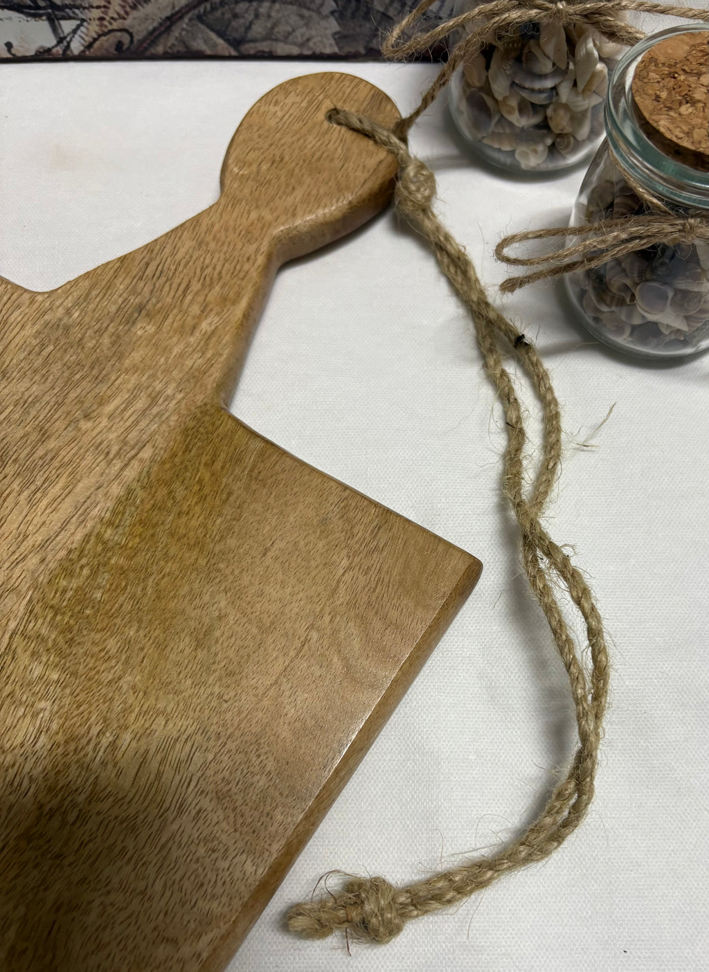 Large Wooden Chopping / Serving Board with Cut Out Heart