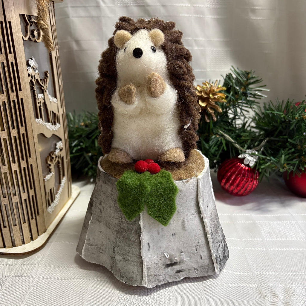 Felt Hedgehog Ornament