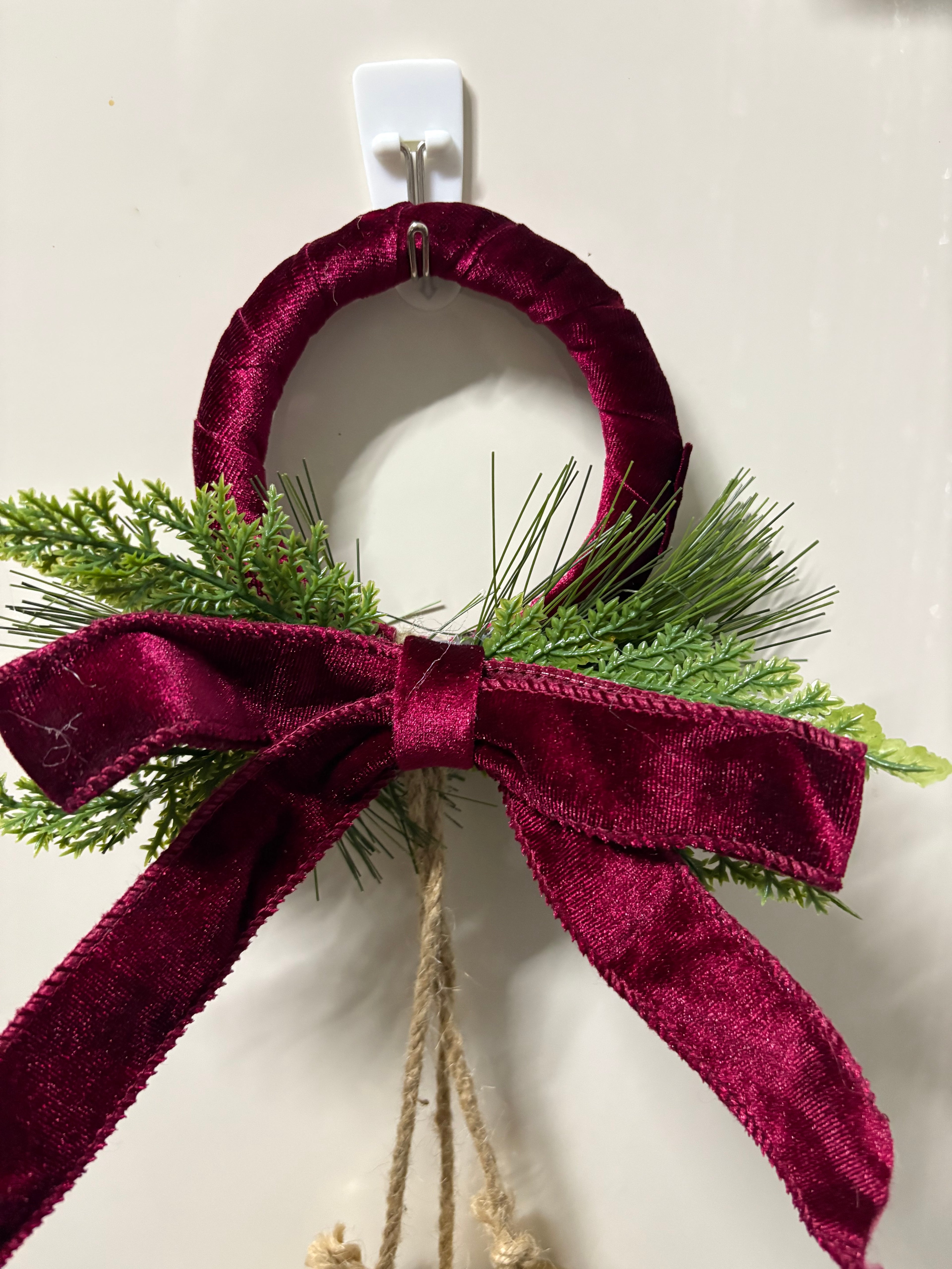Velvet Ring & Bells Christmas Decoration