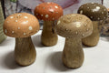 Set of 4 x Different Coloured 10cm Wooden Mushrooms