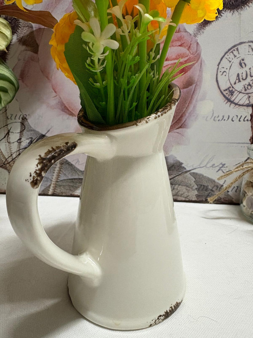 Ceramic Garden Jug, 13cm