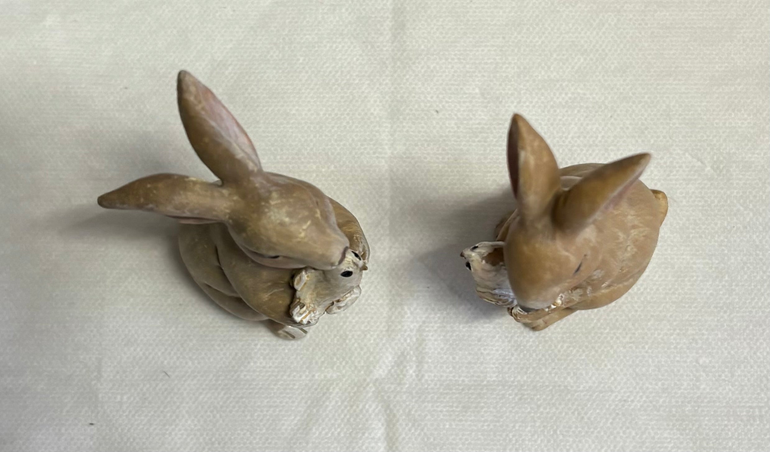 Pair of Bunny & Bird Ornaments