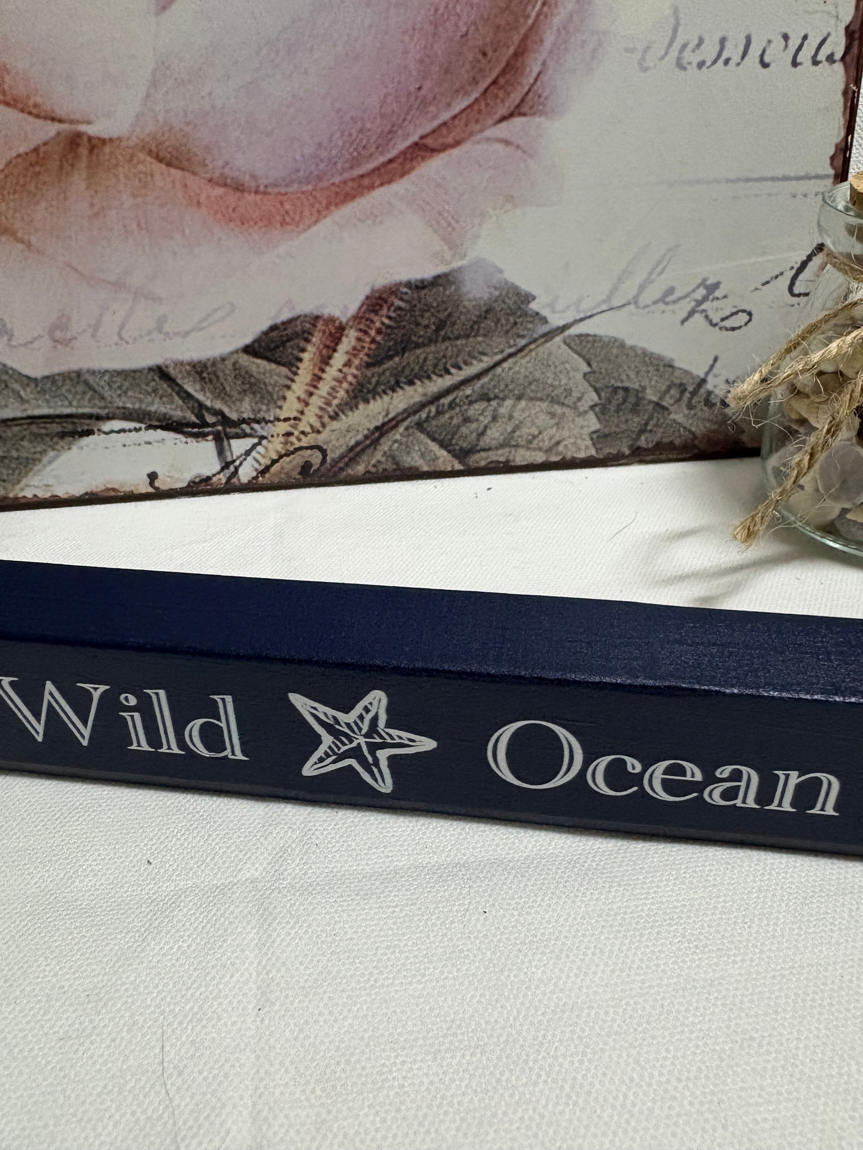 Stay Wild Ocean Child Wooden Block, 24cm