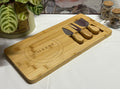 Bamboo Cheese Board Set - with Specialised Tools